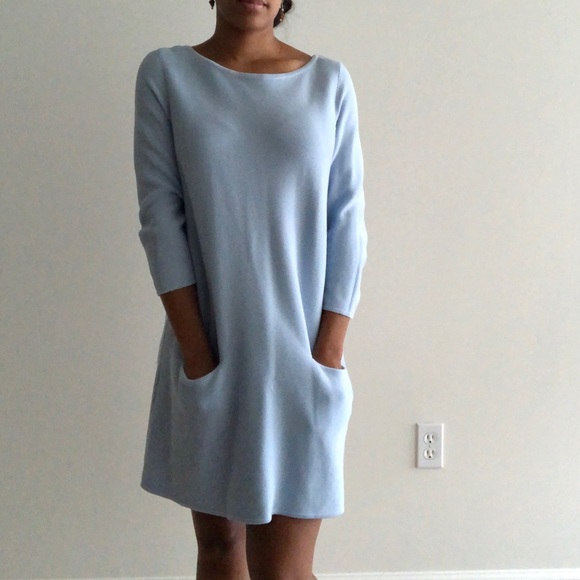 cos light blue dress